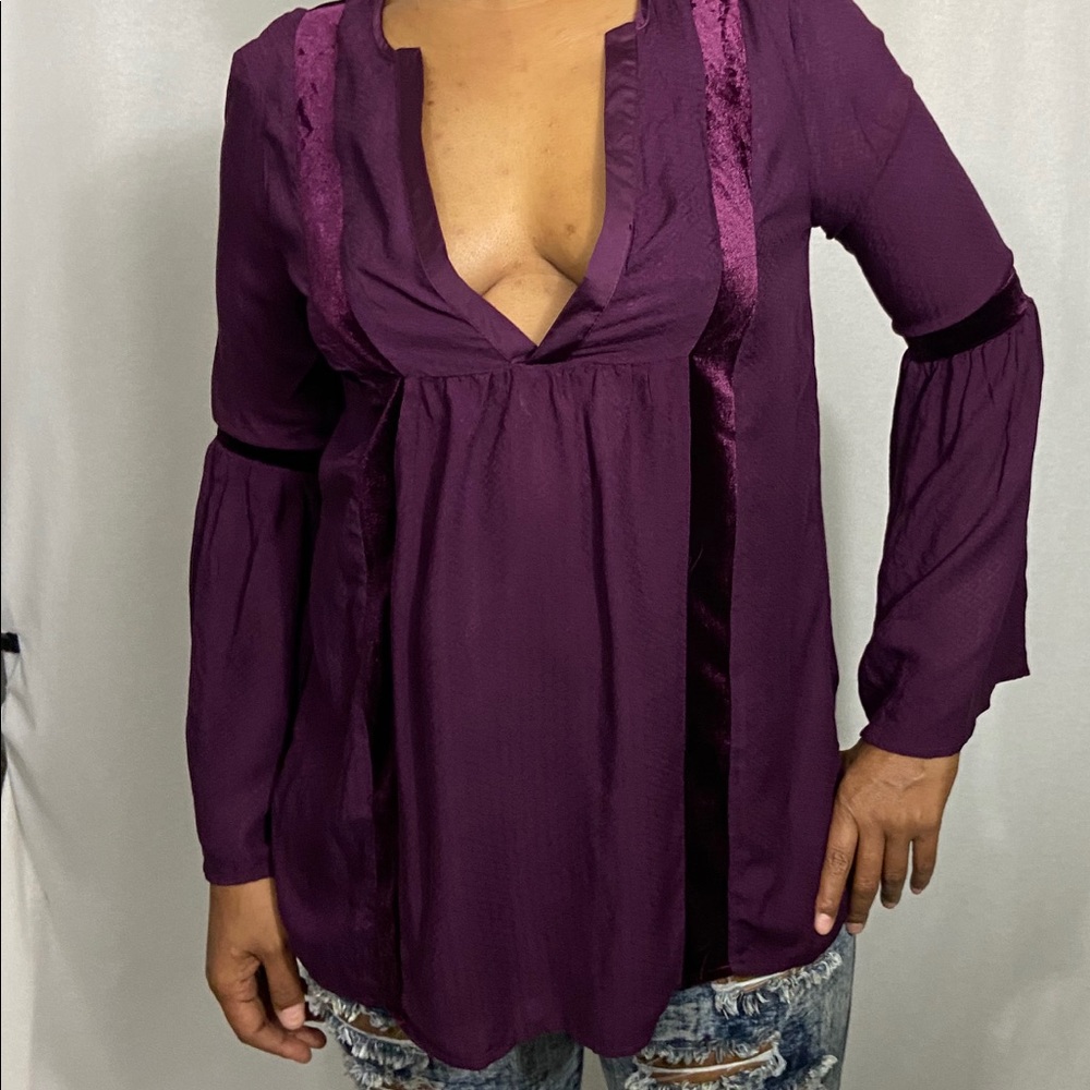 Vibrant Purple Long Sleeve Top